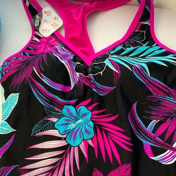 ZeroXposur Mesh Action floral Tankini XS, M - Picture 14 of 14